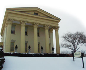 Exterior at Christmas