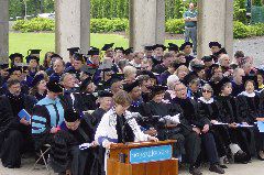 Faculty in ampitheater incl. Joyce