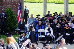 Leah about to receive diploma