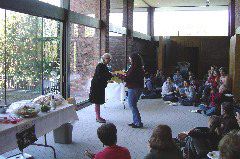 Leah receiving award #2