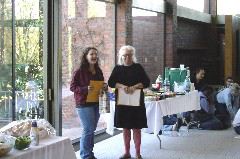 Leah receiving award #4